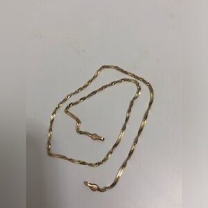 KITSINIAN 14k Yellow Gold Rope Chain Anklet scrap or repair
